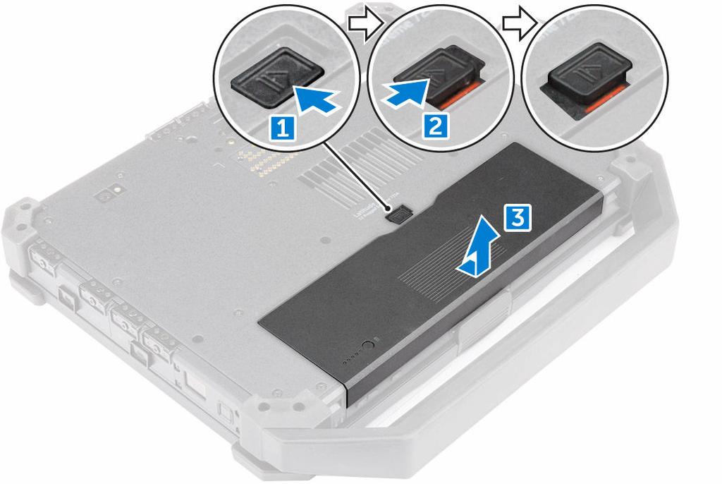 Installazione stilo e relativo laccetto 1. Inserire l'attacco nello slot sul computer. 2. Inserire lo stilo nello slot e premerlo verso l'interno. 3.