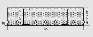 Ne derivano quindi spessori pari a: 6+(1+1)=8 cm, 8+(1+1)=10 cm, 10+(1+1)=12 cm, 12+(1+1)=14 cm, oppure