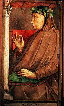 PETRARCA 1304 nasce ad Arezzo: il padre Petracco (un notaio) era guelfo bianco di Firenze, amico di Dante e in esilio come lui.