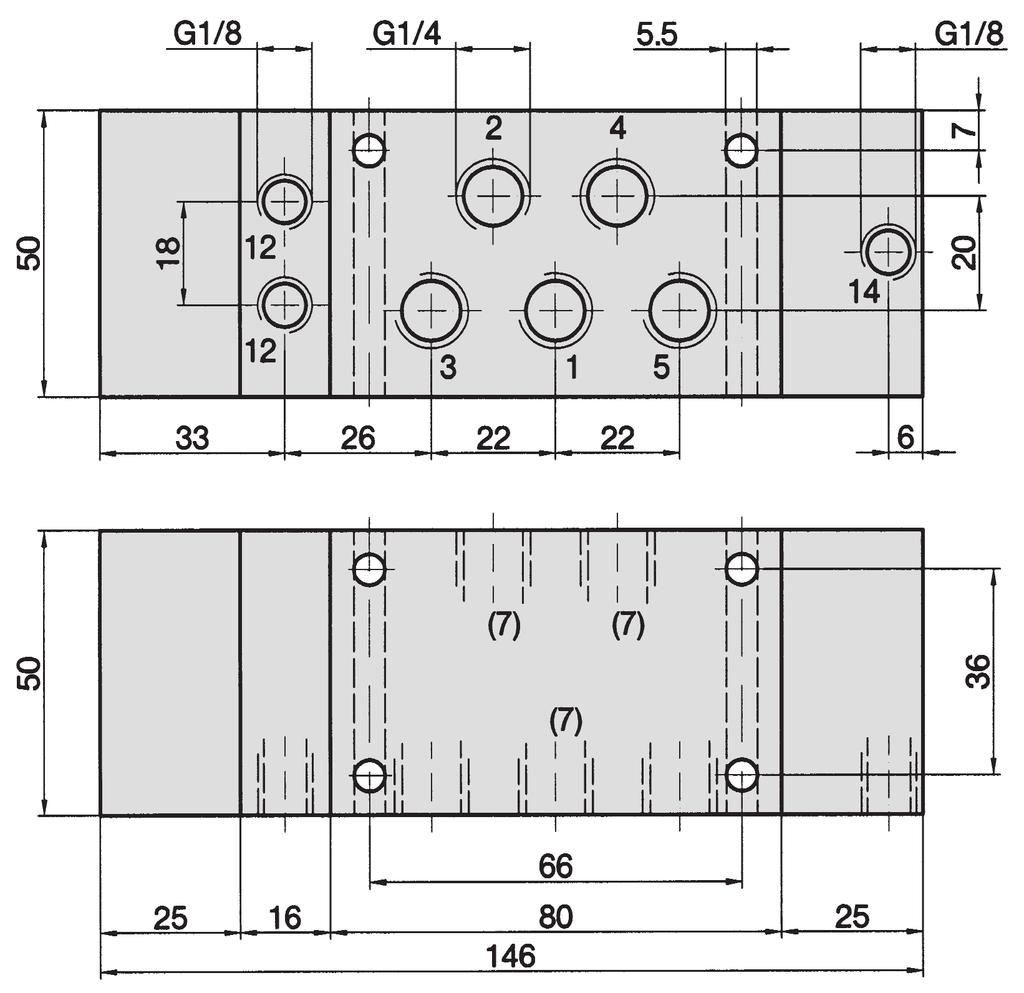 Comando bimanuale con connessione autobloccante 5/2-vie, G 1/4, 1300 Nl/min (1.