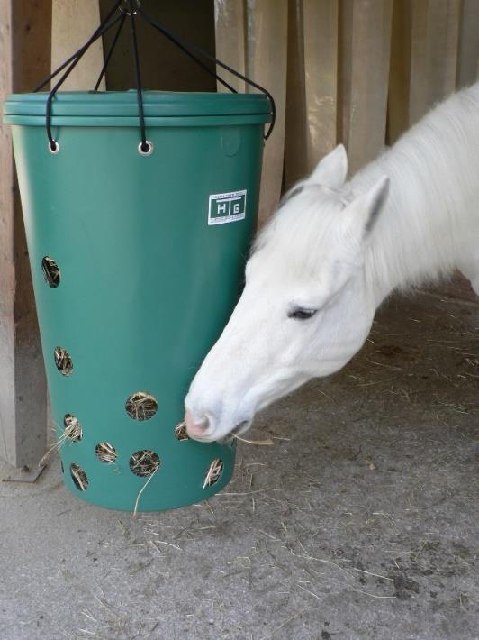 reti, possono risultare ingombranti da posizionare nei tipici box delle scuderie, per cui dovrebbe essere creato uno spazio apposito dove poter collocare gli slow feeder.