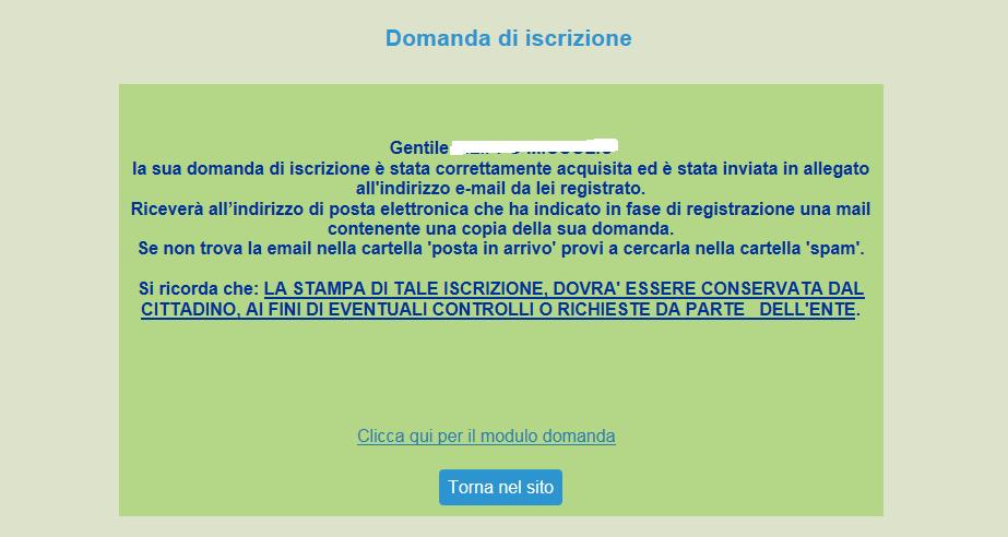 8-Procedere con la stampa della ricevuta