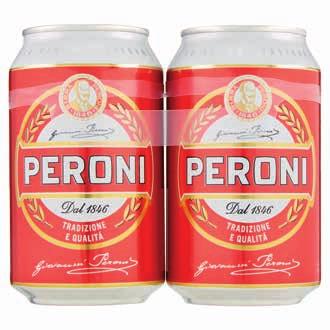 Birra PERONI 2x33 cl (al lt 1,50) 0,99