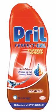 Detersivo lavastoviglie gel PRIL vari tipi 650 ml