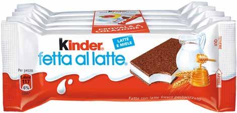 1,49 Kinder fetta al latte 5 pz FERRERO 140 g (al kg