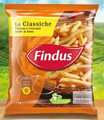 surgelato Patatine FINDUS le classiche 1 kg 2,38