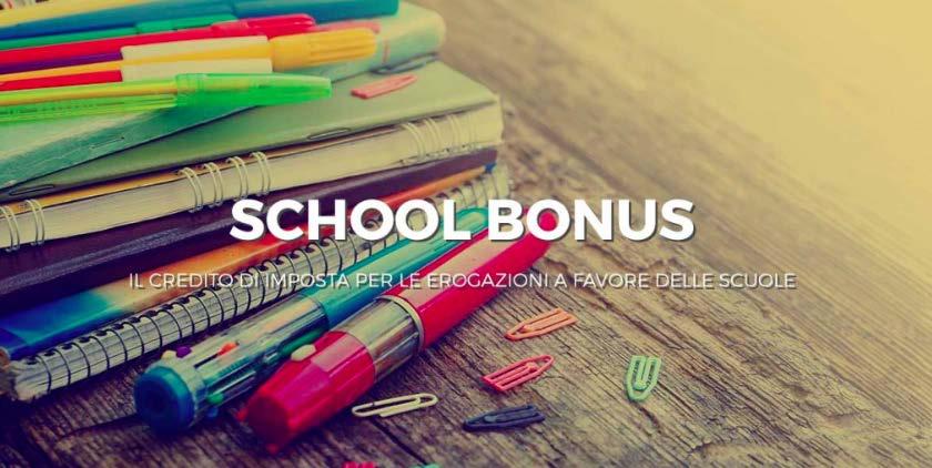 Anche lo school bonus può diventare uno strumento, che si somma agli