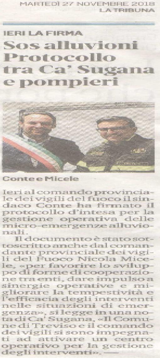 accordo con il Comune di Treviso settore Protezione
