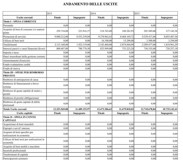 Piano ha ad oggetto l analisi della