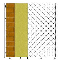 CARATTERISTICHE TERMICHE E IGROMETRICHE DEI COMPONENTI OPACHI secondo UNI TS 11300-1 - UNI EN ISO 6946 - UNI EN ISO 13370 Descrizione della struttura: Muro calcestruzzo Codice: M1 Trasmittanza