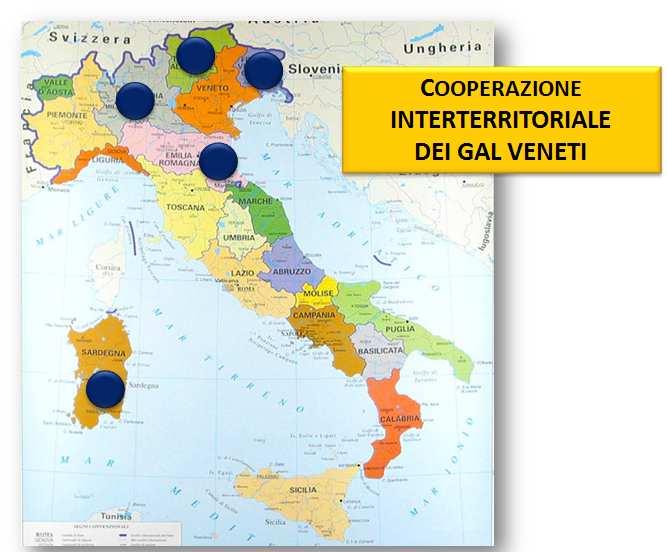 LE REGIONI ITALIANE COINVOLTE Misura 421 Azione B LA