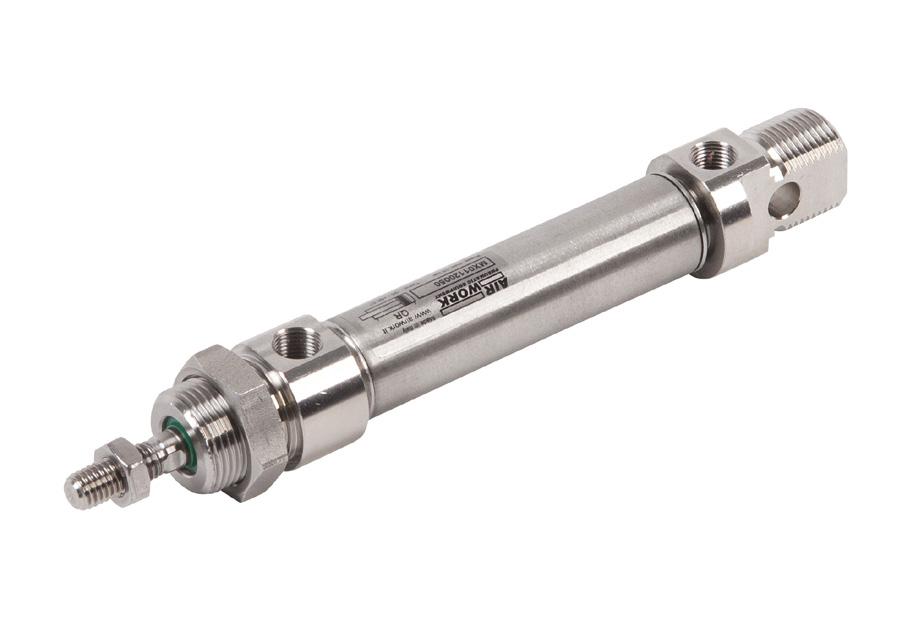 MX series cylinders are entirely made in stainless steel. They are ideal for the food and pharmaceutical industry and are available with three different bores: 16-20-25 mm.