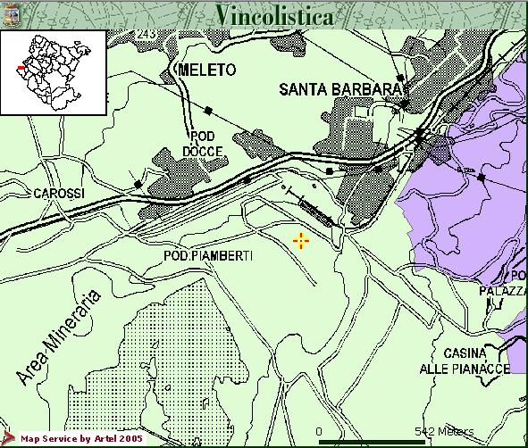 FIGURA 19 VINCOLO IDROGEOLOGICO (ASSENTE) 4.3. PIANO ASSETTO IDROGEOLOGICO Gli stralci del comune di Cavriglia relative al rischio idraulico e geomorfologico sono stati oggetto di modifiche (P.I.) approvate con Decreto del Segretario Generale n.