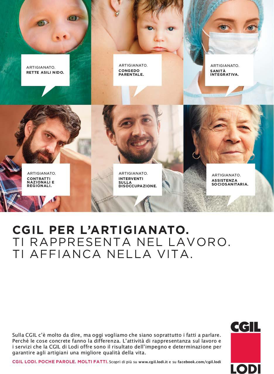 CGIL - Lodi Campagna di comunicazione integrata per la promozione dei servizi del sindacato nel settore dell Artigianato.