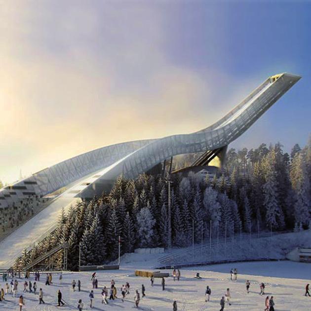 Holmenkollen è la collina che si trova nella parte nord di Oslo,