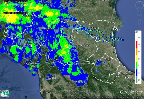 il 4, quando le prime celle temporalesche entrano da est sul Ferrarese e Ravennate e