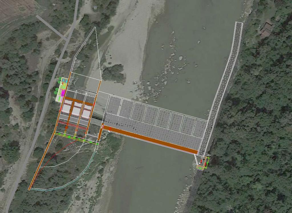 Per portate in arrivo inferiori a 9.6 m 3 /s (10.3 m 3 /s nel periodo irriguo) o superiori a 300 m 3 /s non verrà effettuata alcuna derivazione per fini idroelettrici. Per portate comprese tra 9.