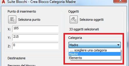 6 cliccare sul pulsante Seleziona oggetti