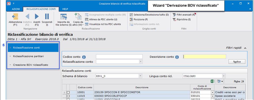 2018.7: Nuovo wizard "Acquisizione BDV" e "Derivazione BDV riclassificato":