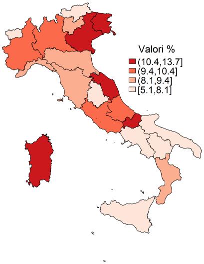 Guida sotto effetto dell alcol PASSI 2010-2013 Distribuzione del numero di morti, incidenti e feriti Emilia-Romagna, Rilevazione ACI / Istat 1998-2013 45.000 Morti Incidenti Feriti 2.000 30.000 1.