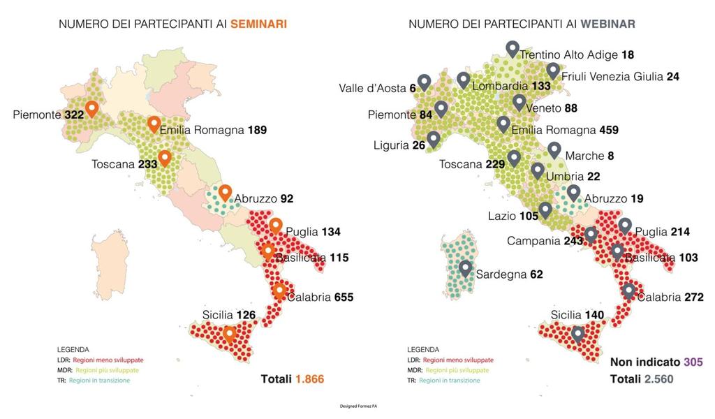 PARTECIPANTI A SEMINARI E WEBINAR 4.