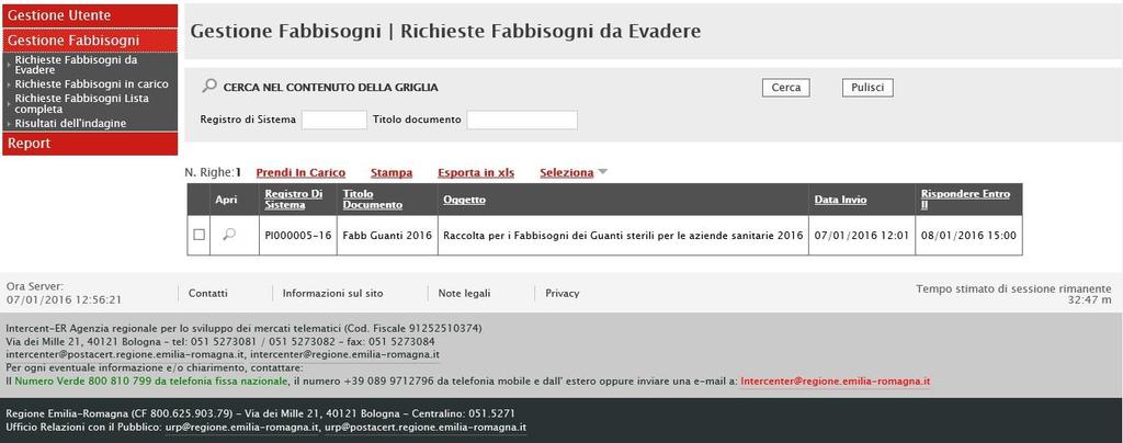 2. GESTIONE DI RACCOLTA FABBISOGNI 2.1.
