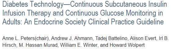 Real-time continuos glucose monitoring (RT-CGM) is recommended for adult with type 1 diabetes who are «willing and able» to use these devices.