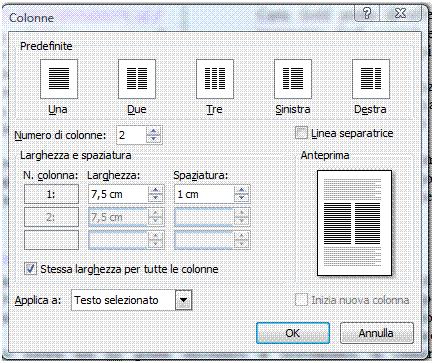 AM3 Elaborazione testi livello avanzato 17 Riferimento al Sample Test AM3.1 Domanda n.