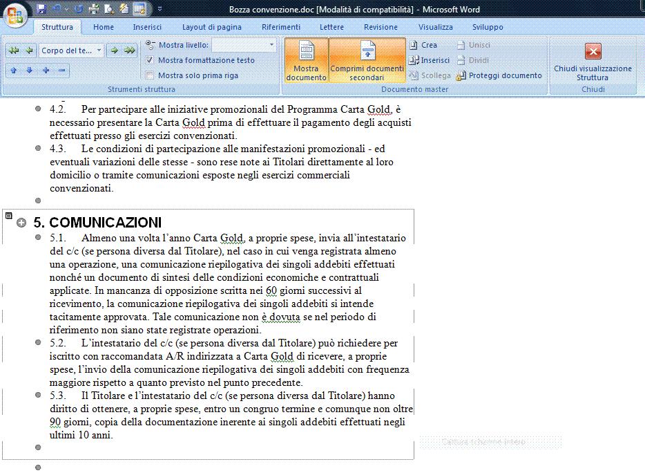 AM3 Elaborazione testi livello avanzato 73 Per rimuovere un documento secondario da un documento master: - Attivare il pulsante Espandi documenti secondari sulla barra degli strumenti Struttura.