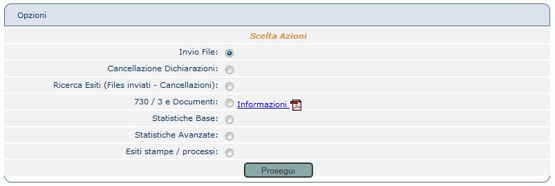 INTERMEDIARIO ->730 & Modelli Fiscali -> Gestione On Line e Invio