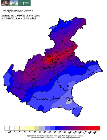 Figura 2 - Precipitazioni (mm/24h)