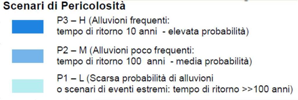 Scenario costiero nello specifico Gli scenari di rischio sono correlati e riferiti agli ambiti territoriali perimetrati nel Piano Gestione