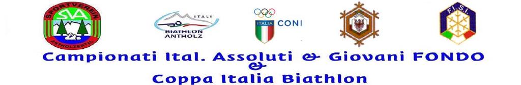 CAMPIONATI ITALIANI GIOVANI JUGEND ITALIENMEISTERSCHAFT FONDO INDIVIDUALE - TECNICA LIBERA CLASSIFICA UFFICIALE Codex: T_FXF106 Cod.FISI: CI_ASP(N2) Gr.Soc.=Y P.FISI=Y P.Reg.