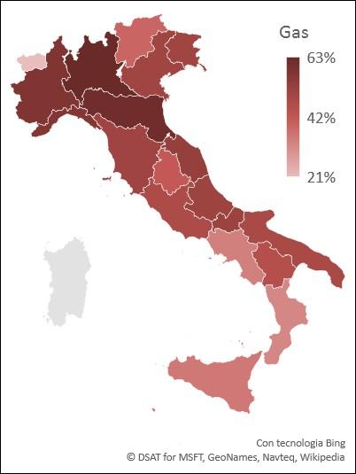 Nella spesa media annua energetica per famiglia i costi per il riscaldamento incidono per circa