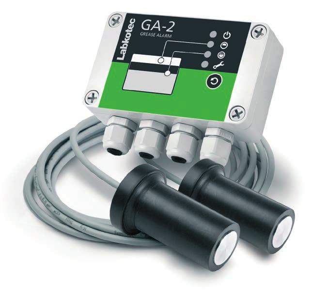 Applicazione Olio Acqua OMS-1 Sensore OMS Giunzione cavi Unità di controllo OMS-1 e sensore OMS Dispositivi di allarme GA-1/GA-2 per separatori di grasso Allarmi per
