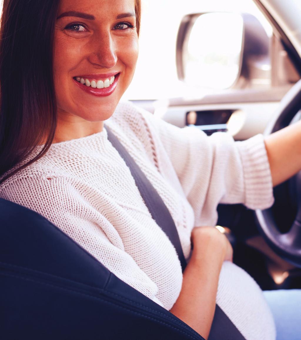 Mamme to-be Tenete sempre la cintura di sicurezza allacciata Non disattivate gli airbag Tenete una posizione corretta: il volante deve essere distante almeno 25 cm dal