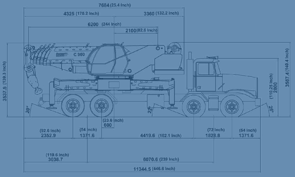 FIGURINO SU AUTOVEICOLO / TECHNICAL DESIGN KENWORTH T 800 La TCM s.r.