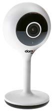 Con Dom-E puoi vedere e registrare con la telecamera, parlare in vivavoce, attivare le prese di corrente controllando gli apparecchi collegati,