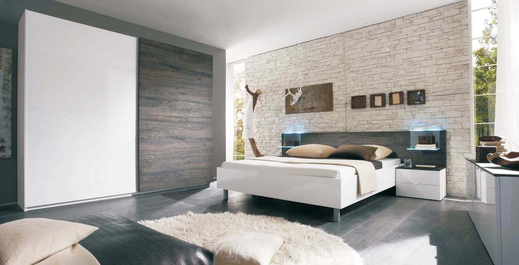 Scorrevole TAMBURA bianco/rovere scuro 329,00 240/240/59 cm Letto TAMBURA 160 bianco/rovere scuro 172,00 275/93/208 cm Coppia mensole metacrilato (optional)