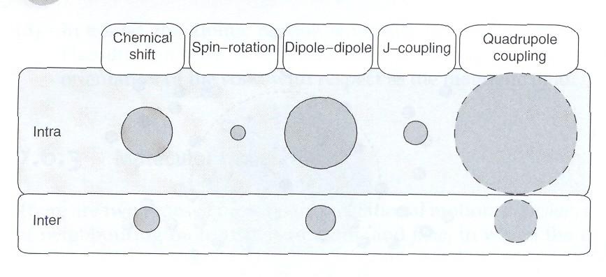 Interazione per accoppiamento scalare Ri(s.c.) scalar coupling Ri = Ri(d.