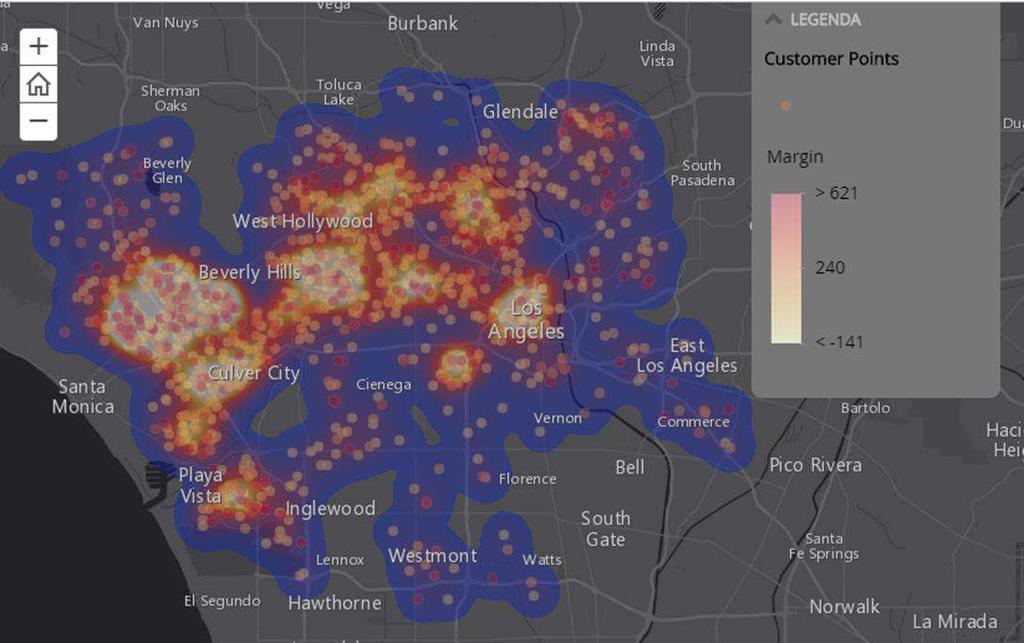 Geomarketing: Mapping Sales Data Rappresentazione dei dati di vendita in mappe tematiche dinamiche: utili per identificare velocemente le aree in cui risulta più appetibile concentrare la