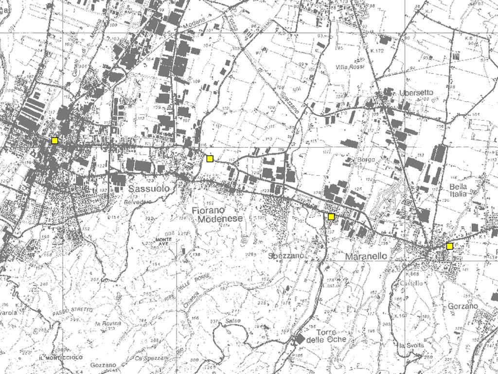 3 DISTRETTO CERAMICO Le stazioni di monitoraggio della qualità dell aria presenti nel Distretto Ceramico sono le seguenti: Sassuolo, all incrocio di via Radici in Monte, c/o Stazione Ferroviaria