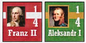 Acies Edizioni 16.13 Gli Imperatori L Imperatore austriaco Franz e lo Zar di tutte le Russie Alexander sono comandanti d armata solo NOMINATIVI.