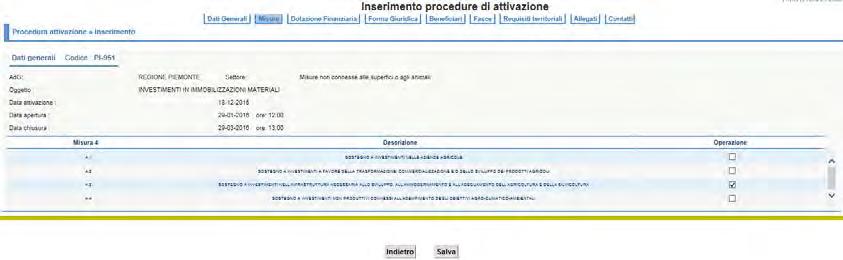 Inserimento Sottomisure L associazione delle sottomisure viene attivata con la selezione del tasto misura