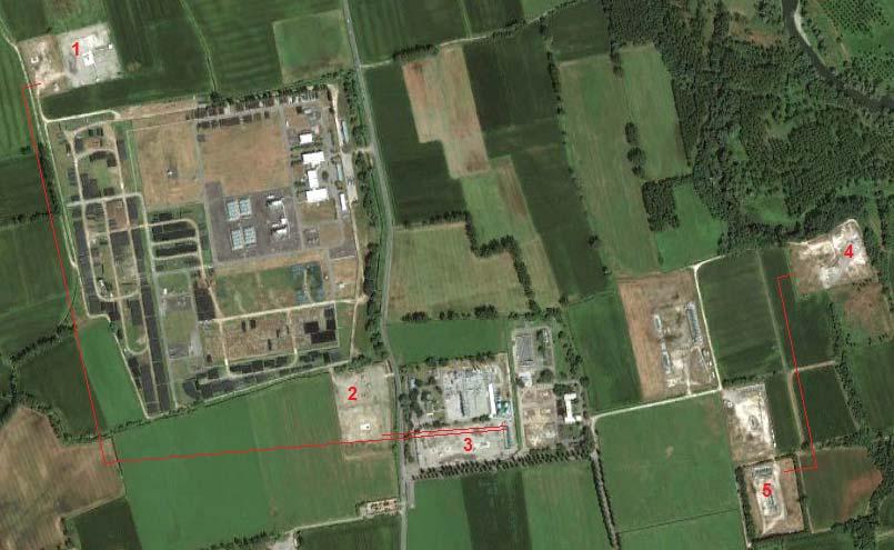 49 / 113 ST-001 Il potenziamento delle capacità erogative del Campo di stoccaggio di Ripalta prevede anche la perforazione di quattro nuovi pozzi ubicati in tre aree distinte: Area pozzi Ripalta