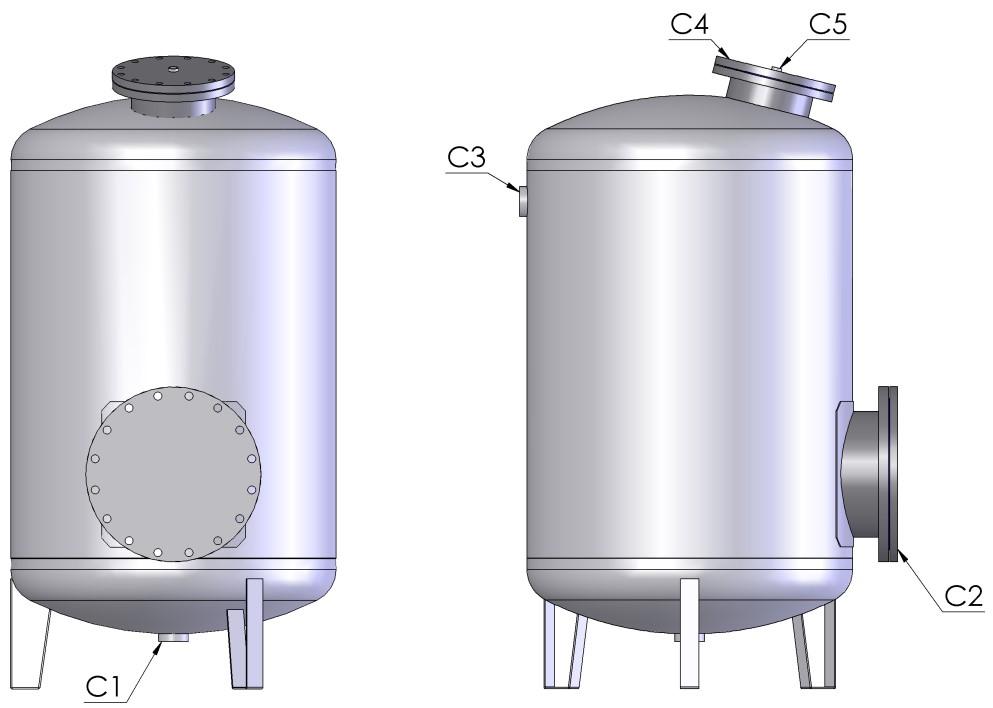 Modello / Model 1 2 3 4 5 SS316L PRESSURE VESSEL MULTIMEDIA FILTER Ø406x1250 1 1/4 DN 250 1 1/4 SP F DN 200 3/4 SS316L PRESSURE VESSEL MULTIMEDIA FILTER Ø406x1500 1 1/4 DN 250 1 1/4 SP F