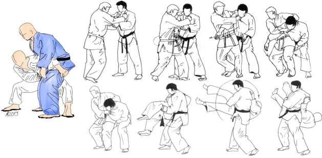 18 Nage waza - SUKUI NAGE Go kyo 4-4 Dan 3 sukui (cfr.sukuu): cucchiaio (movimento a...). nage (cfr.