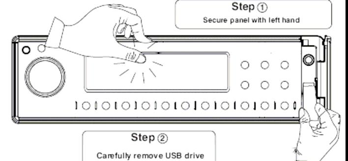 RIMUOVERE LA PERIFERICA Mentre è in uso qualsiasi altrà modalità, non appena verrà inserita una periferica USB nel frontale, l unità entrerà automaticamente in modalità USB Host.