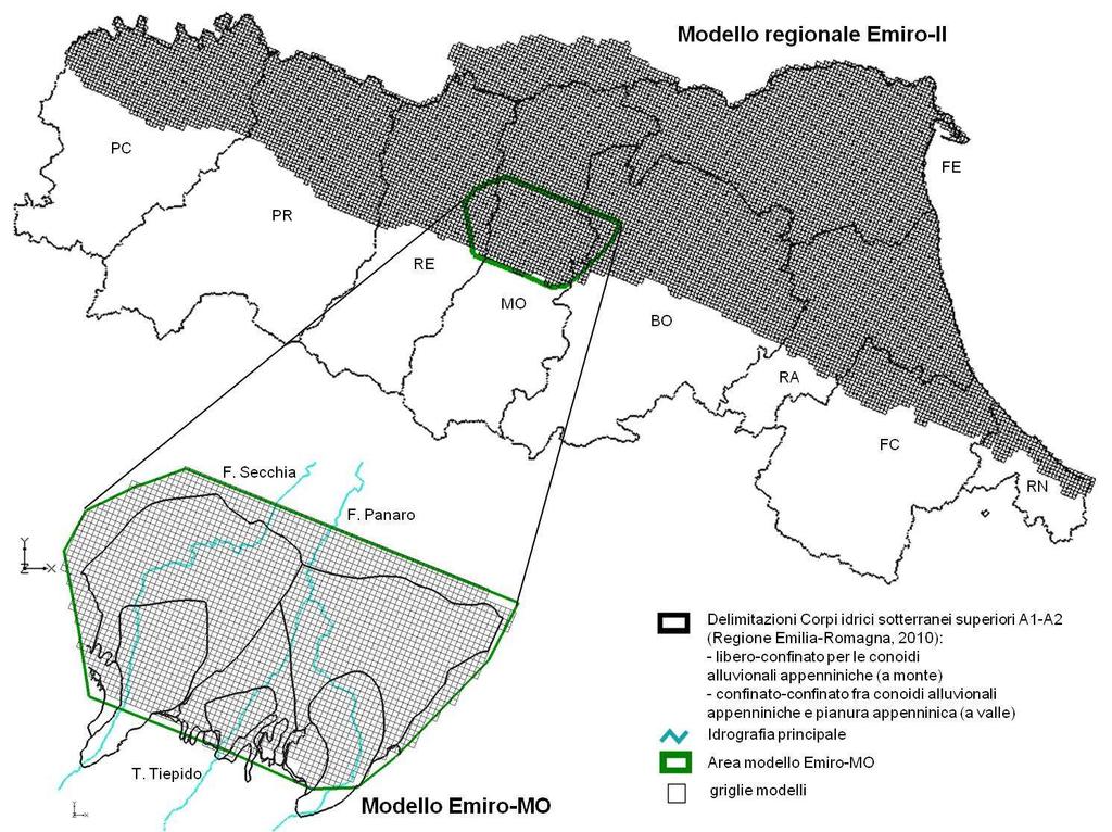 Romagna e Regione Emilia-Romagna (2007). Elaborazione ed analisi dati raccolti sulle acque superficiali e sotterranee a livello locale per lo sviluppo dei piani di tutela delle acque. Attività B.
