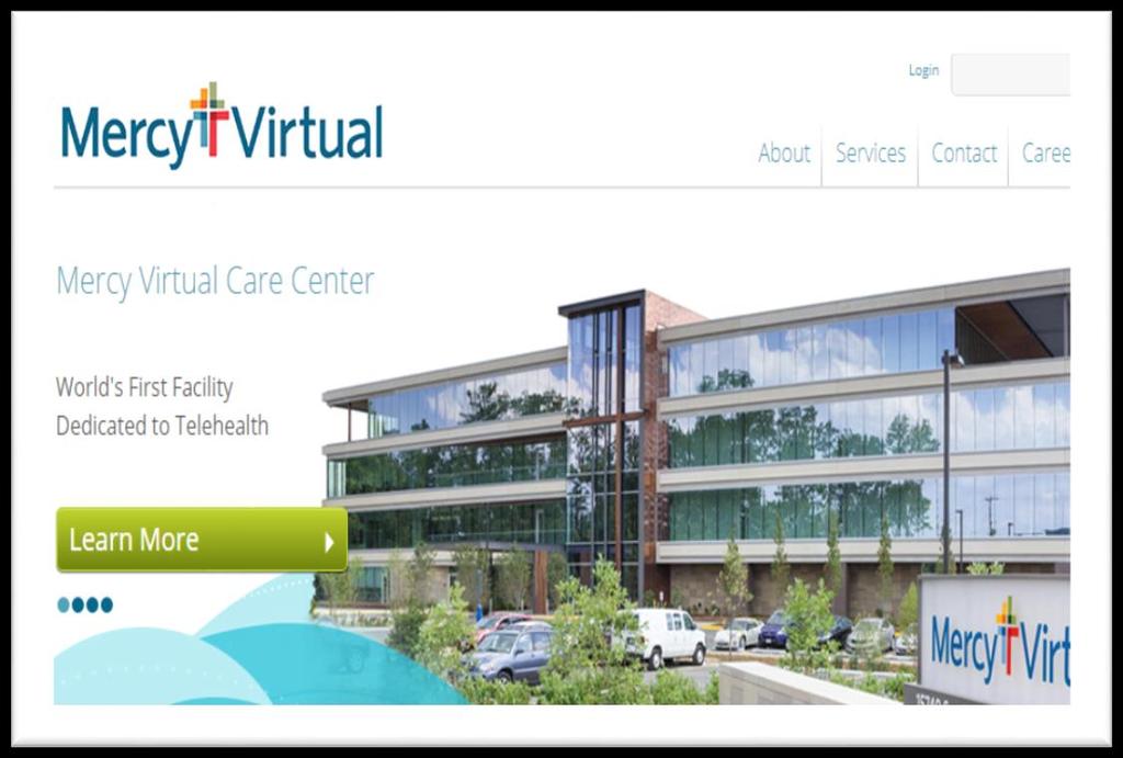 Altri esempi: Ospedali virtuali A Chesterfield, negli USA, un interessante caso di telemedicina: un ospedale di quattro piani, senza neanche un